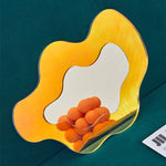 Flower-shaped acrylic mirror with prism effect