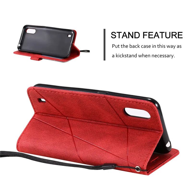 Elegantes Flip-Case aus Leder für Samsung Galaxy A-Serie
