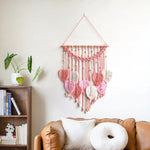 Makramee Wandbehang aus Blattdesign