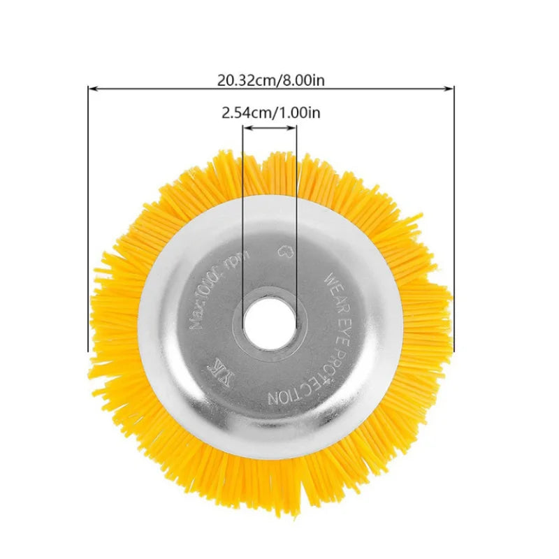 Robust Weed Brush for Lawnmowers – 22 cm Diameter