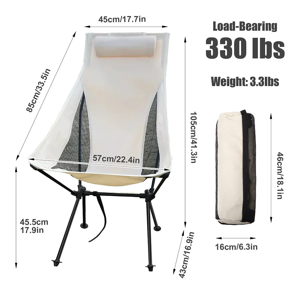 Leichter Outdoor Klappstuhl für Camping und Garten