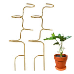 Stabile Pflanzenstütze mit Blattmotiv | 32 cm