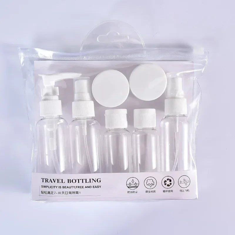 Reise-Kosmetikflaschen Set | Auslaufsicher & TSA-zugelassen | Ideal für Pflegeprodukte