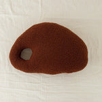 Fluffy pebble-effect cushions