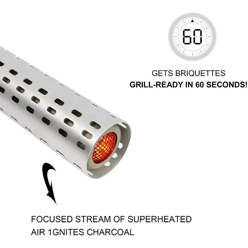 FlameFree Elektro-Grillanzünder | Schnelles Entzünden | 600°C