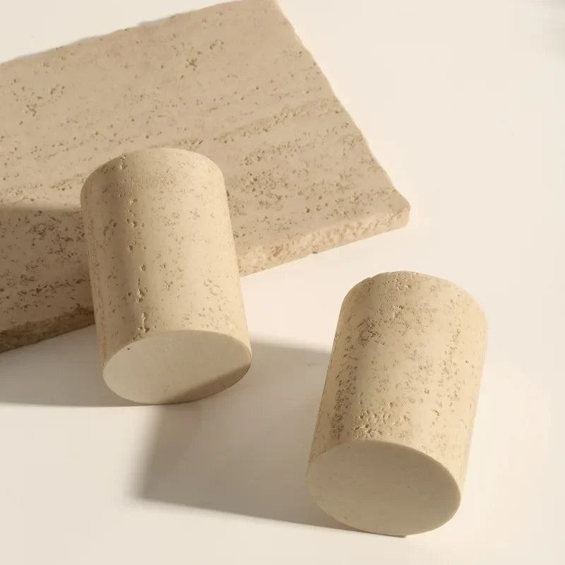 Luxuriöses Badset aus Voltyx-Kalkstein