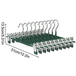 Stylischer Edelstahl Kleiderbügel mit flexiblen Clips
