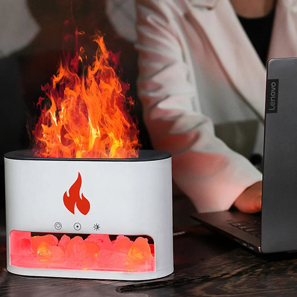 Steamer with crystal salt stone heating