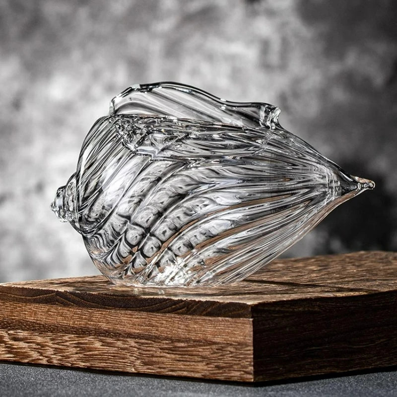 Elegantes Muschelglas-Set – 2-teiliges Küstendesign