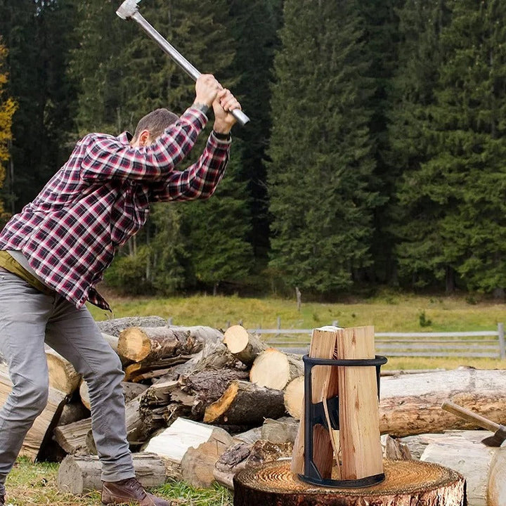 HolzMeister Pro Holzspalter | Tragbarer und effizienter Gusseisen-Holzspalter