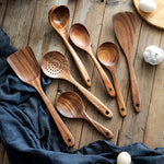 Luxurious Wooden Cookware Set with Storage Bucket