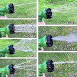 Flexible Garden Hose with 7-Function Spray Gun – Extends Up to Three Times Its Length