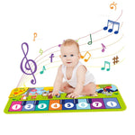 Playmat with musical piano design