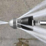 High-Pressure Pipe Cleaning Nozzle – Stainless Steel Sprayer for Efficient Pipe Unblocking