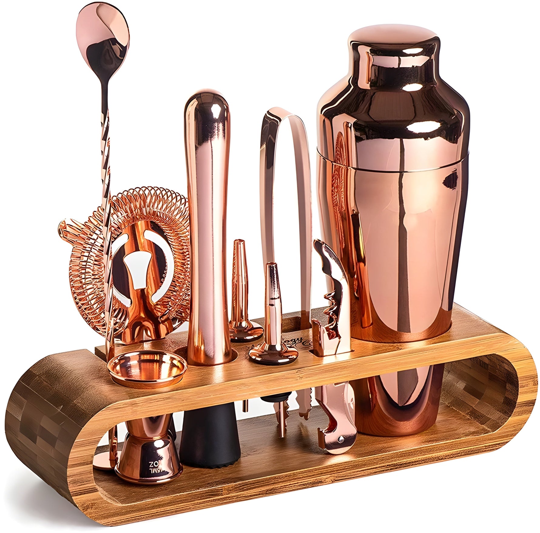 Elegant Stainless Steel Cocktail Mixing Set – 10-Piece Set for Creative Drinks