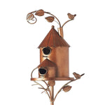 Zierliche Vogelhaus Gartenstecker – Rustikaler Charme