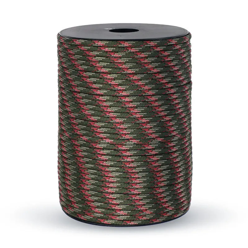 100m Survival Paracord - 9 Strand Military 550 Rope for Outdoors & Crafts