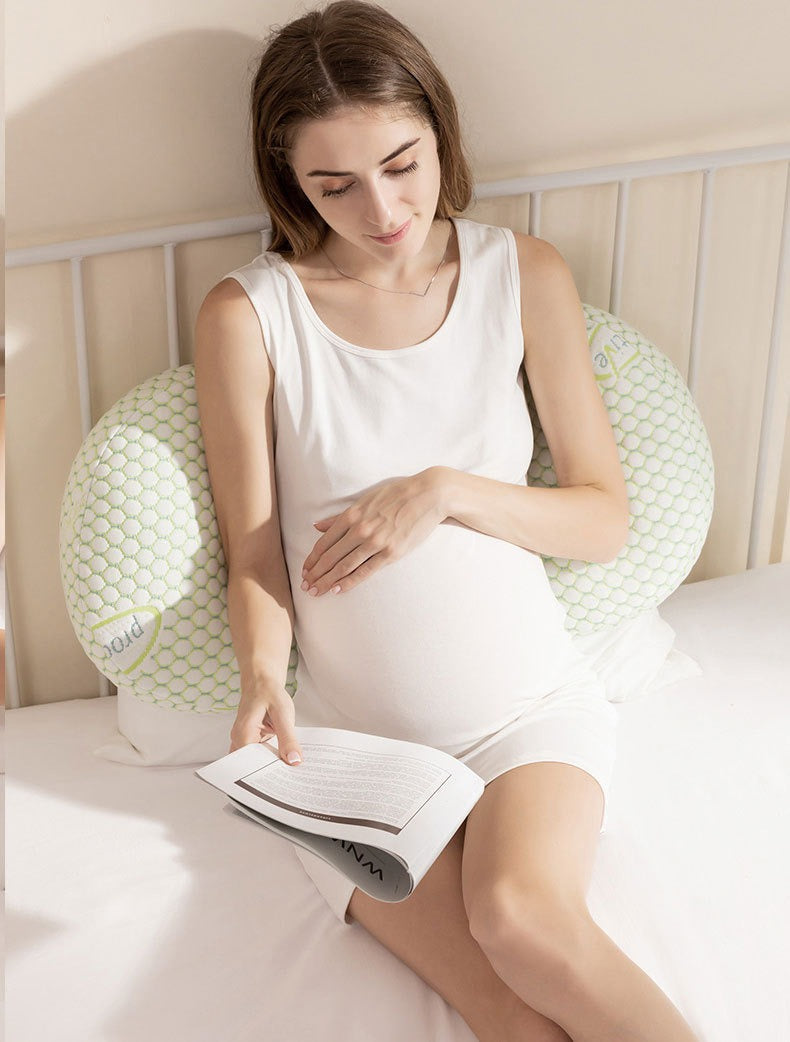 U-Shaped Pregnancy Pillow - Full Body Support & Washable Cover