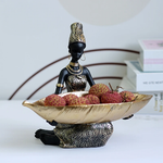 Anzeige Tablett mit Goldblatt – Ashanti Design