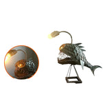 Handmade Table Lamp for Anglers – Adjustable Lamp with Fish Motif