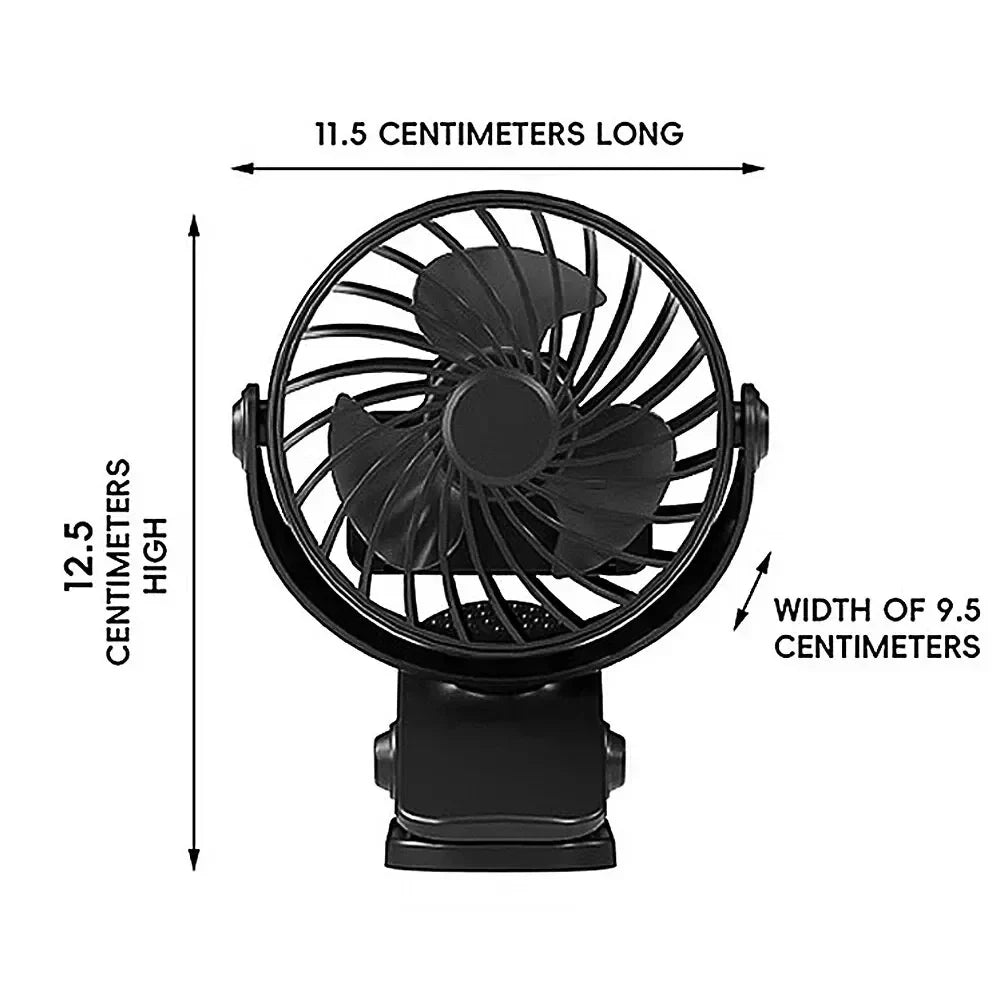 LuftGenuss USB Ventilator | Flexibel, tragbar mit 3 Stufen und Nachtlicht