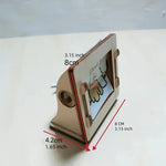 Wooden Hand Crank Animation Machine Craft Kit for Desk Decoration