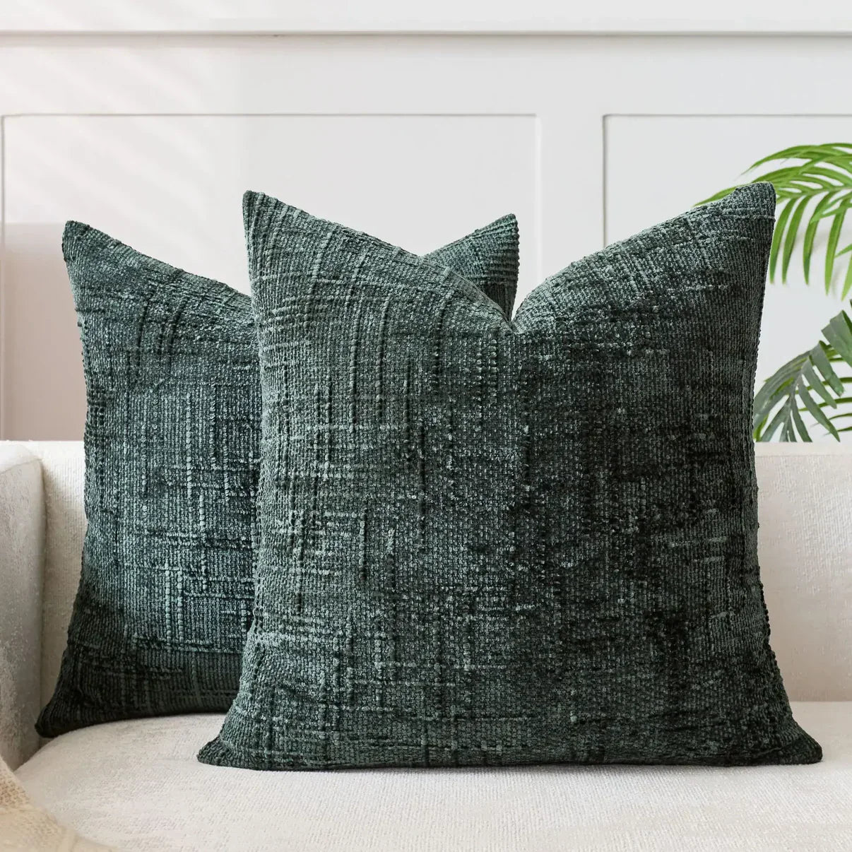 Chenille Cushion Cover – Soft, Solid Color Design | Elegant Decoration for Living Room and Bedroom
