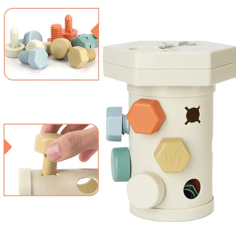 Montessori-style Screw Playset