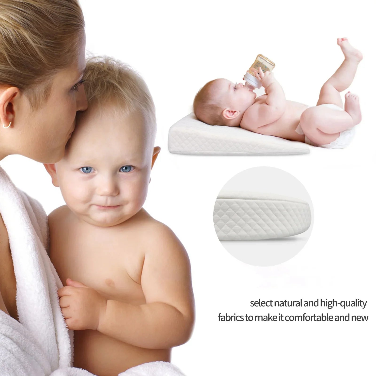 Ergonomic Support Pillow for Infants – Baby Wedge Pillow