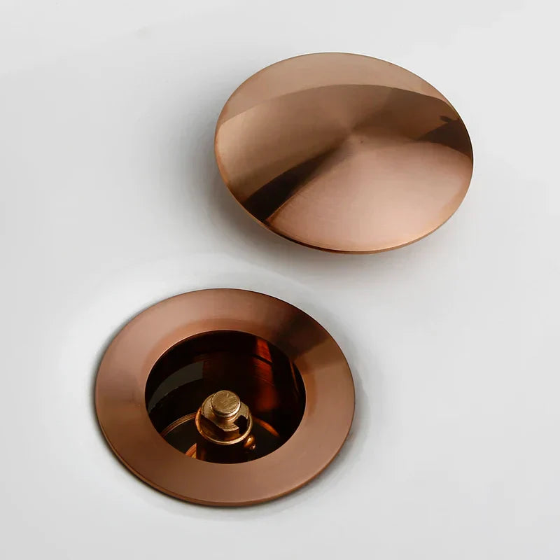 Eleganter Waschbeckenabfluss in Roségold – Hochwertiges Design