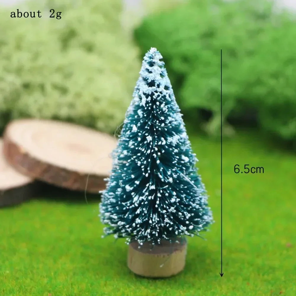 Festlicher Miniaturbaum | Handgearbeitet aus Zeder und Kiefer | Tischdekoration & Weihnachtsfigur 4,5–13 cm