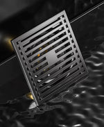Quadratischer Edelstahl Bodenablauf AquaShield