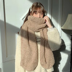 Elegant and warm women's wrap scarf for winter
