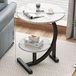 Eleganter, Platzsparender Mini Beistelltisch mit zwei Ebenen