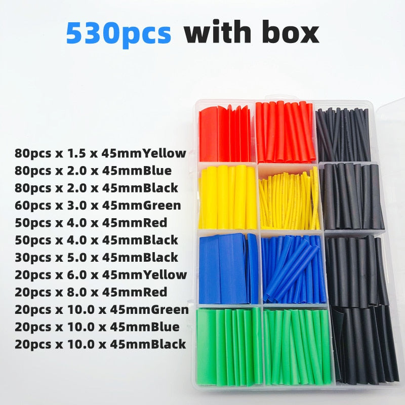 530-teiliges Buntes Kabel-Organisationsset für DIY-Reparaturen