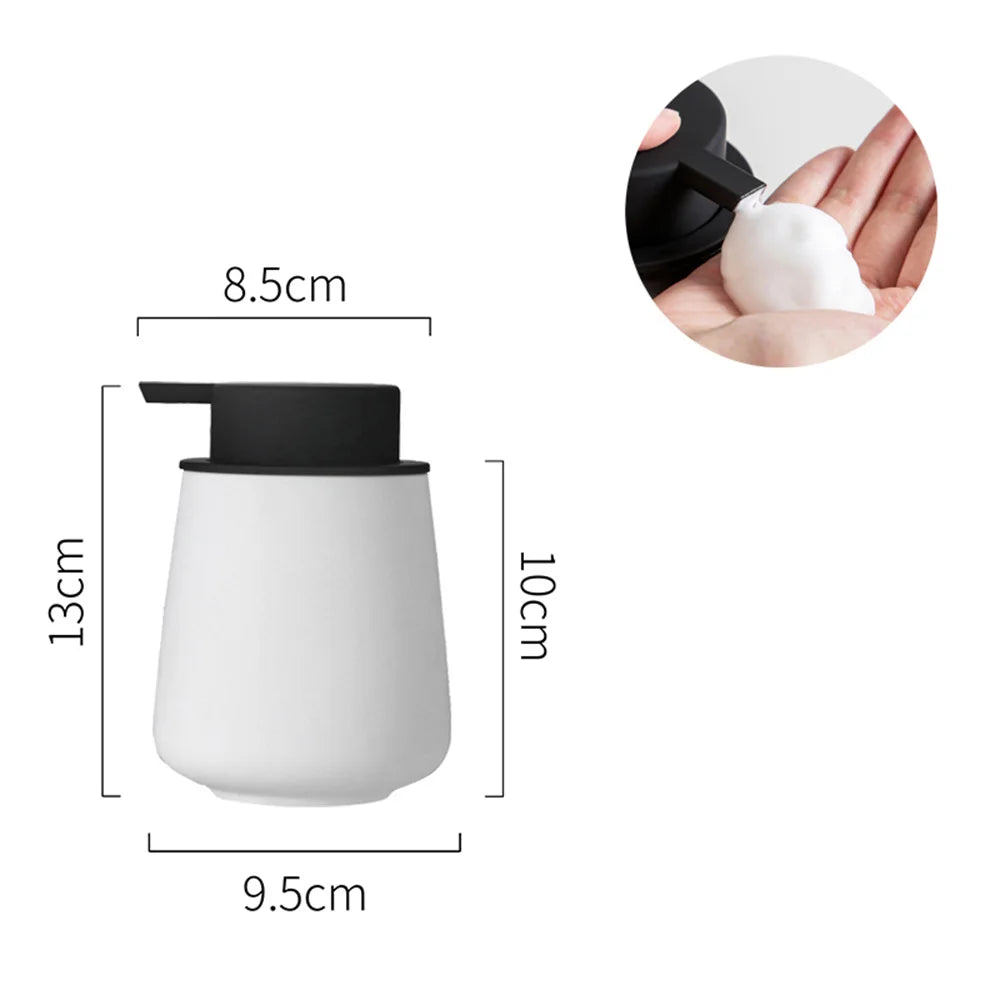 Elegant 300 ml ceramic soap dispenser – for liquid soaps and lotions