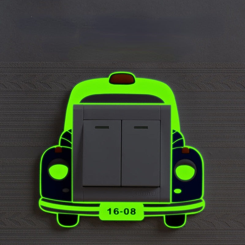 3D Leuchtende Tier-Switch-Cover für ein verspieltes Zuhause