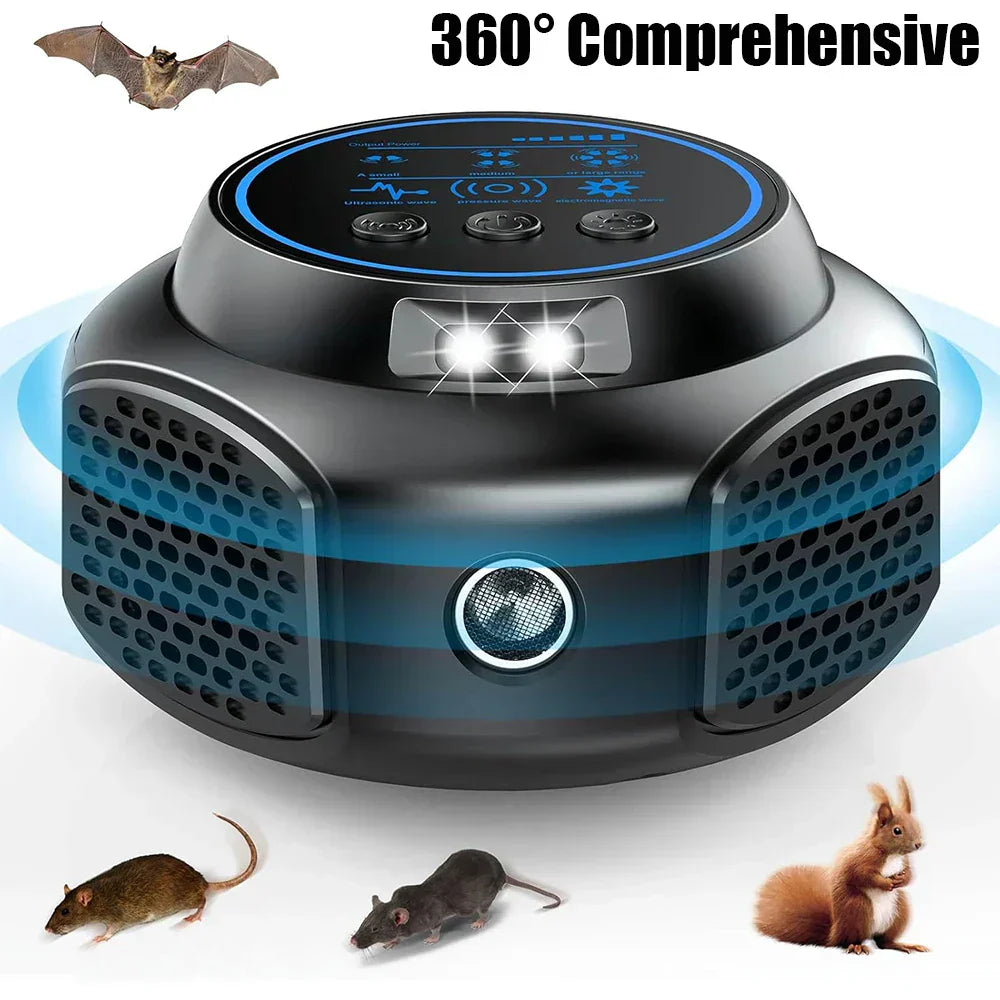 Ultrasonic pest repeller for power outlets