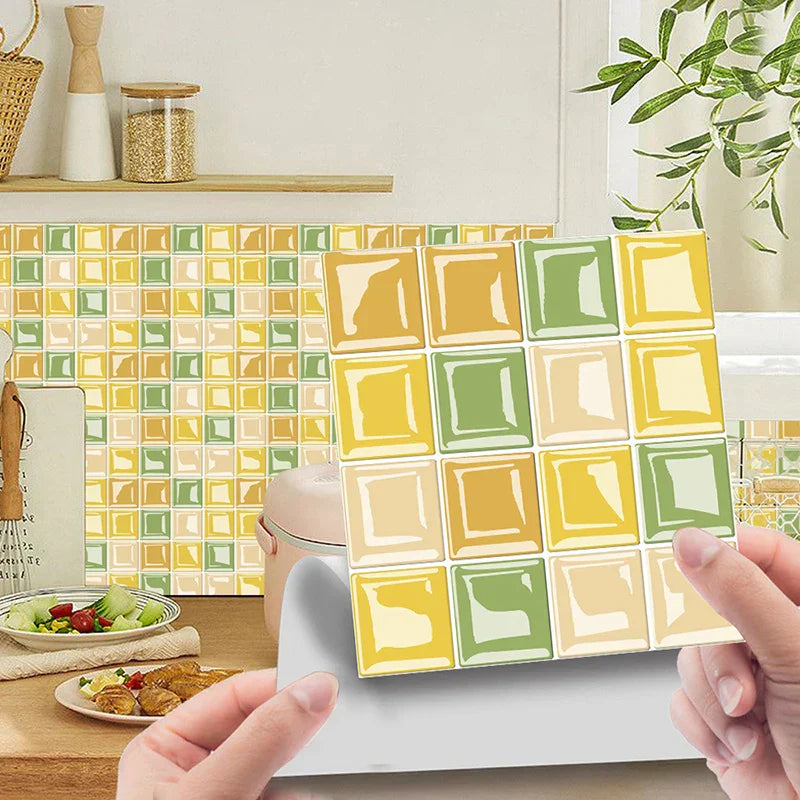 VivaMosaik 3D Wall Tile Stickers – 10 Pieces for Stylish Spaces