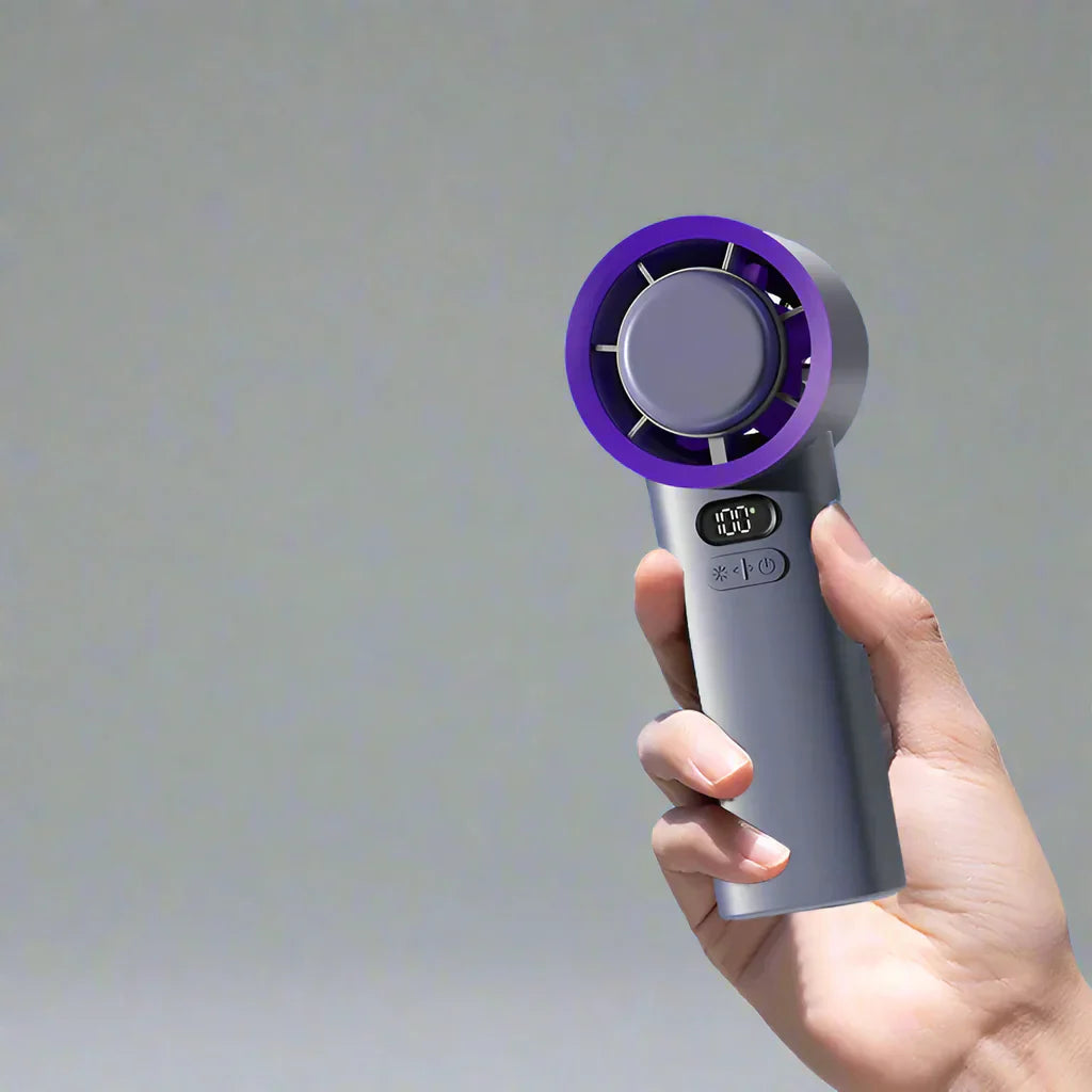 Mini Fan with Cooling Plate – Portable Fan with 100 Speeds and Adjustable Airflow