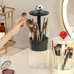 Makeup Brush Organizer with Automatic Lifting Function and Luxurious Design