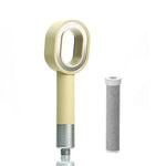 Wasserfilter-Duschkopf AquaGlow – Hochdruck, wassersparend, rundes Handmodell
