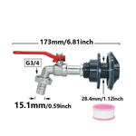 Wasseranschlussadapter für Regentonnen | 16 mm Anschluss