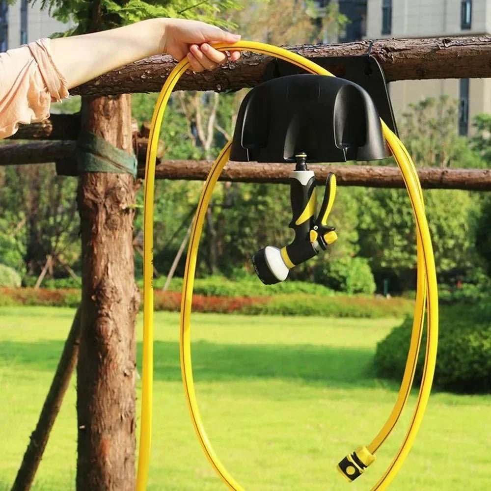 Praktischer Wandhalter für Gartenschläuche | Wetterfestes Design | Mit Tragegriff