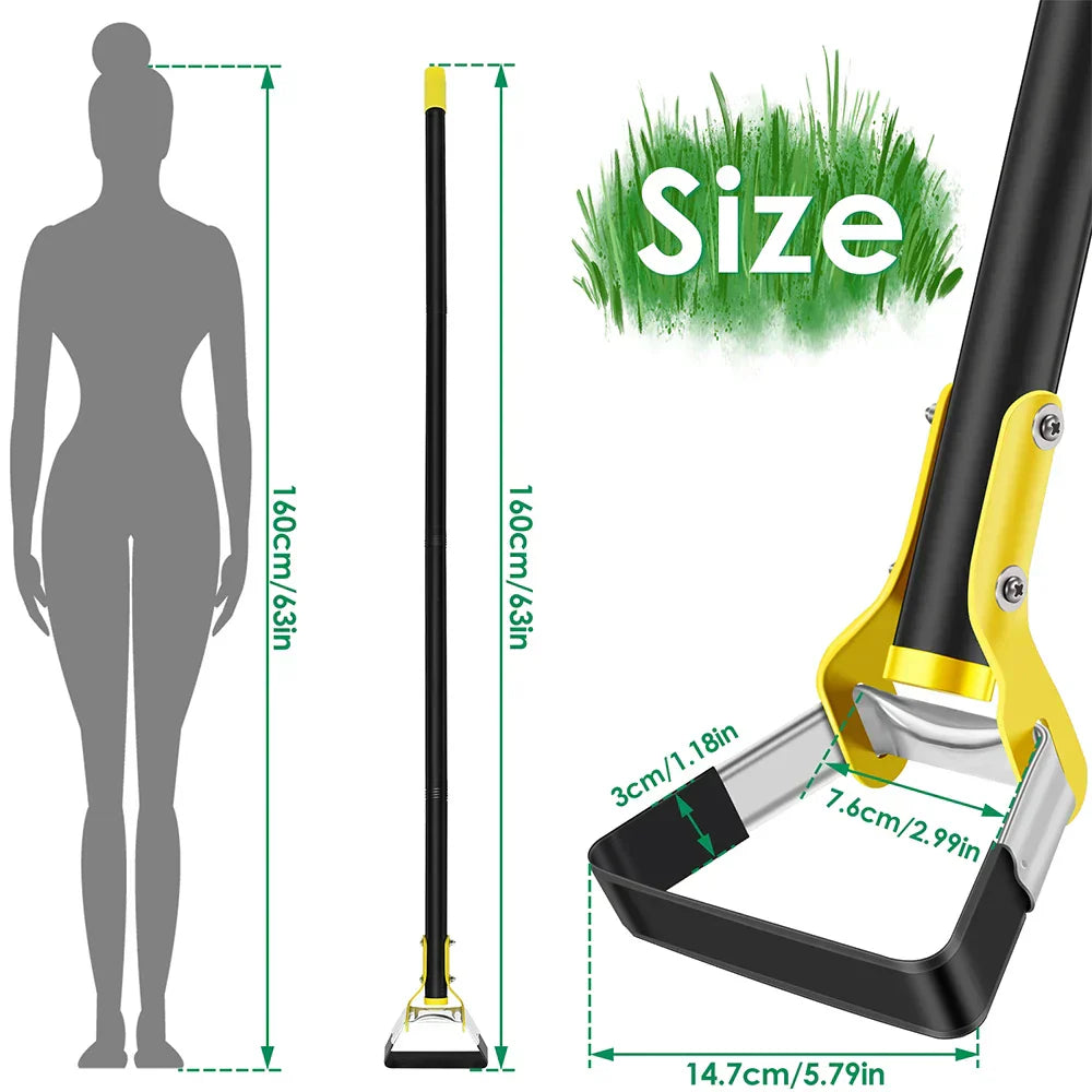 Ergonomische Gartenhacke aus Edelstahl mit langem Griff