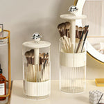 Elegant Makeup Brush Organizer with Lifting Mechanism