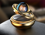 Solar Car Air Freshener – Elegant Rotating Design with Fragrance Stone