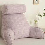Adjustable pillow with armrests and back support
