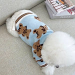 Striped Knitted Dog Sweater – Warm Cardigan