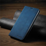 Elegant Leather Case for iPhones with Magnetic Closure